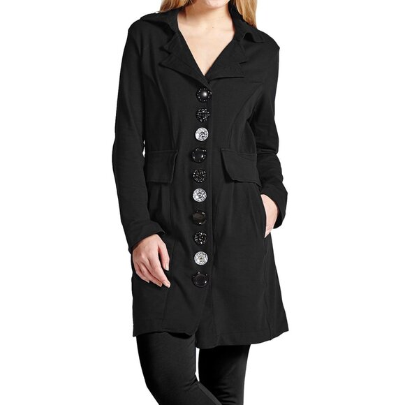 neon buddha Jackets & Blazers - NWT Neon Buddha Black Blazer/Jacket with Pockets and Statement Buttons in Size S